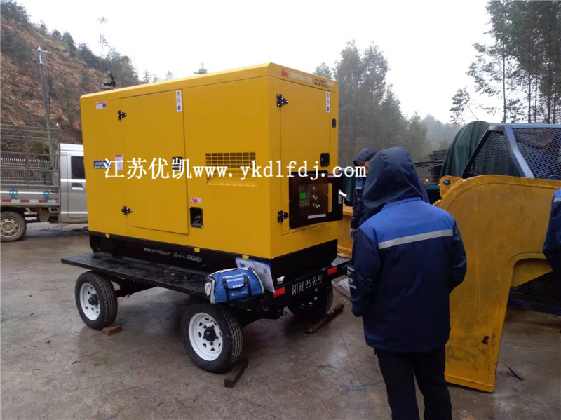2021年12月29日，玉柴50KW防雨靜音型移動拖車交付廣西風電廠使用