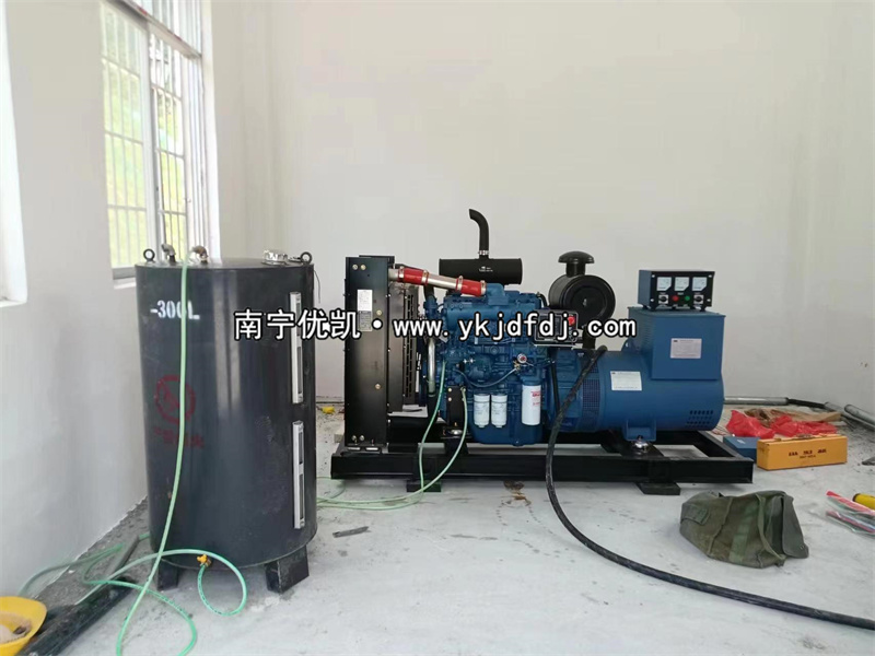2023年5月22日，100kw玉柴發(fā)電機(jī)組來賓項(xiàng)目到貨安裝