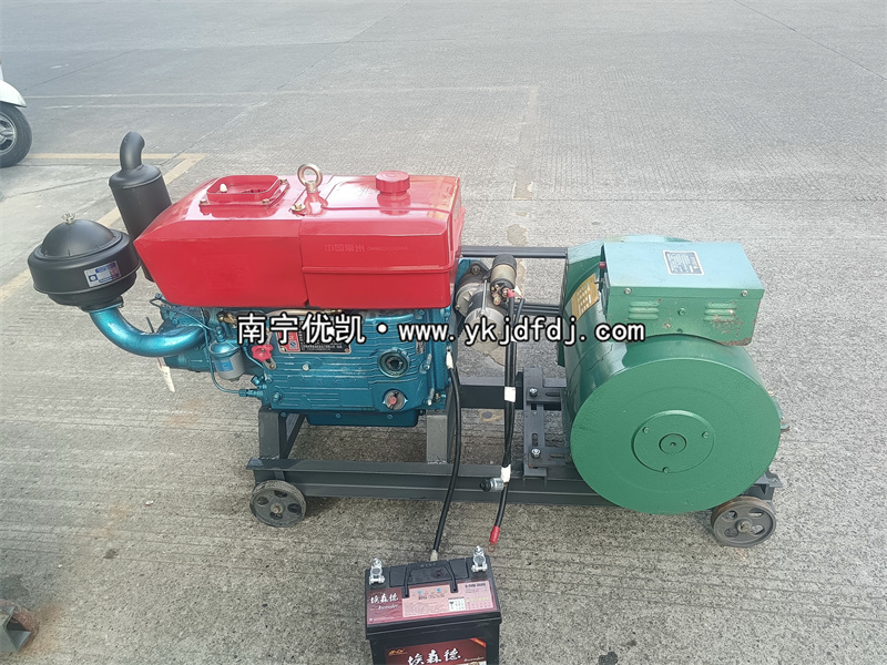 2024年12月19日，客戶到店自提15kw單缸柴油發(fā)電機(jī)組